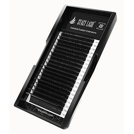 STACY LASH Extensiones de pestaas C Curl de Stacy LashPestaas individuales de visn negro (0,25 mm 9 mm)                                               