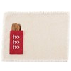 Mud Pie Holiday Dhurrie Cotton Place Mat (White)