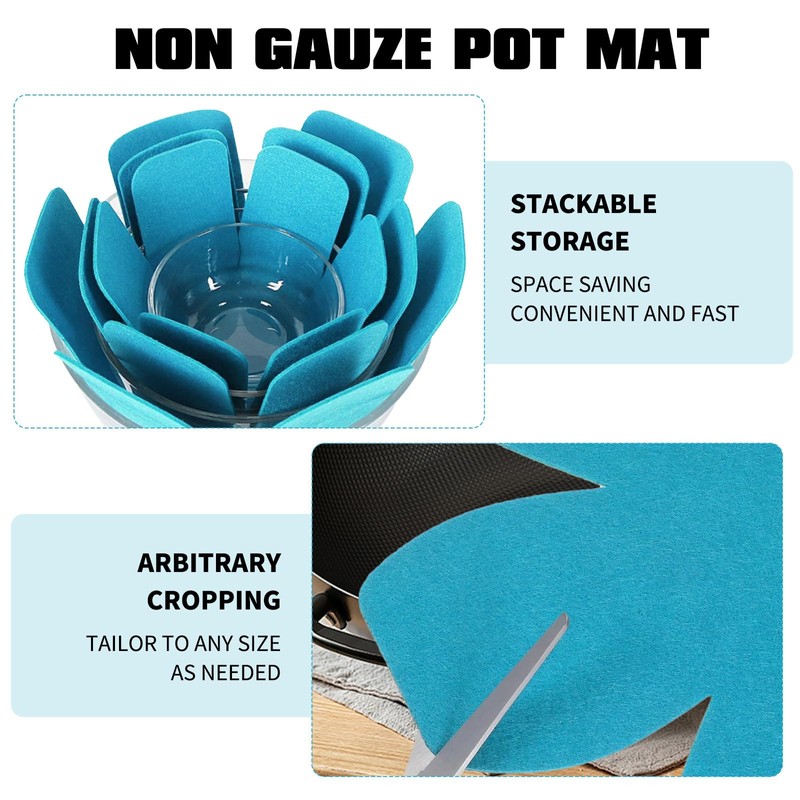 Pack of 6 Pan Protectors, Pan Protectors, Stacking Protection, Felt