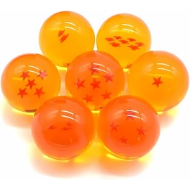 MR. GADGETS Set Figuras Coleccionables Esferas del Dragón, Juguetes para Niños, Bolas de Resina Acrílica con Estrellas, Figura Decorativa DE Coleccion Ideal para Regalo, 7 Piezas