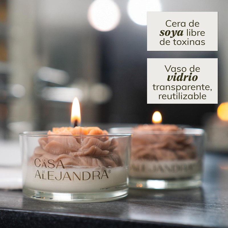 LA CASA DE ALEJANDRA | Set de 2 velas con