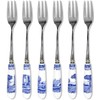 Spode Blue Italian Pastry Forks (Set of Six)