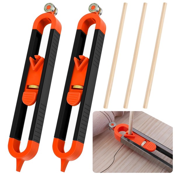 XTUDOU® Pack of 2 contour gauge, irregular contour gauge with