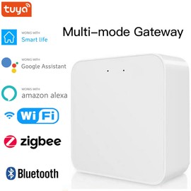 ZigBee Bluetooth Smart Hub Gateway: Smart Multi-mode Gateway ZigBee 3.0 WiFi Bluetooth Mesh Hub Work with Tuya Smart App, Voice Control via Alexa Google Home