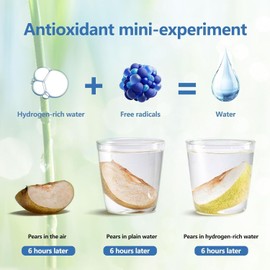 PXYFHH Hydrogen Water Generator Bottle - A Portable Health Boosting Waterionizer Generator with SPE PEM Technology for Home Travel (Black)