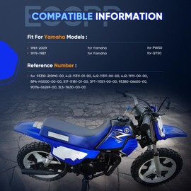 ECCPP New Cylinder Piston Ring Gasket for 1981-2009 for Yamaha PW50 50cc Compatible for Cylinder Piston Gasket Top End Kit 4J2-11111-00-00