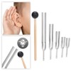 Brrnoo Tuning Fork Set, 5PCS 128HZ+256HZ+512HZ+1024HZ+2048HZ Medical Tuning Fork Hearing