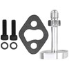 Turbo Oil Water Drain Return Flange Adapter Kit Aluminium Alloy