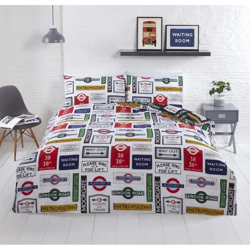 Rapport Home TFL (Transport for London) Signs Duvet Cover Set