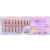 150Pcs White French Tip Press on Nails Medium Almond Fake