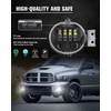 BICYACO New Version LED Fog Light Compatible with Dodge Ram