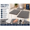 3 Piece Super Absorbent Quick Dry Chenille Bath Mats Set