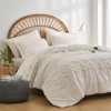 KAKIJUMN White Tufted Comforter Set Full Size 7 Piece Bed
