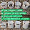 Replacement immersion pipe seal, 2 pieces, compatible with Viega Tempoplex