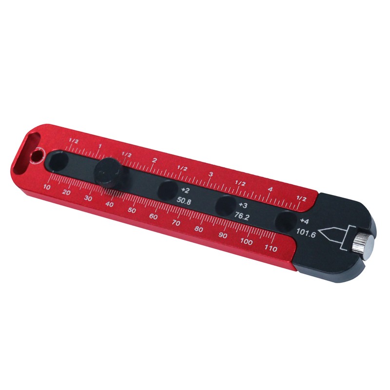 Woodworking Compass Dual Scale Aluminum Alloy Fixed Point Marking Gauge