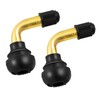 PaoWin 2-Pcs PVR60/PVR70 Valve Stem Bent 90 Degree Angled, Brass