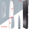 Rynal Ceramic Knife - 7 inch Chef's Santoku Knife -