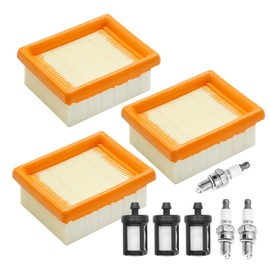 EATAKWARD 3 Pack 4283-141-0300 Air Filter Fuel Filter Kit, Replacement for Stihl BR800 BR800X BR800C Backpack Leaf Blower, Replaces 0000-350-3518 0000 400 7011