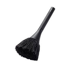 Elecom KBR-013AS Cleaner Brush, Anti-static Fiber, Rotating Type, 2-Way, Includes Brush for Crevices, Washable, Dust-Removing, Black