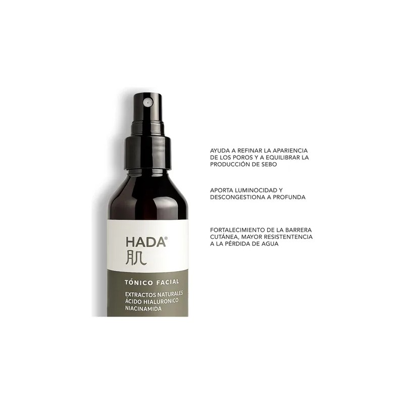 Hada Skincare - Tónico Facial, Hidrata, Niacinamida, 120ml