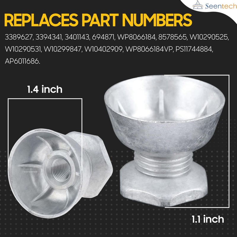 Seentech 8066184 Dryer Motor Pulley Replacement - Compatible for Whirlpool,