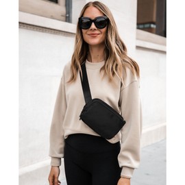 CLUCI Small Belt Bag for Women, Crossbody Everywhere Waist Packs Trendy, Women's Fanny Pack with Adjustable Strap