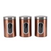 Stainless Steel Canister Set of 3, Kitchen Canisters Airtight Canister