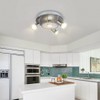 DLLT Modern Ceiling Spot Lights Fixtures 4-Light Round Flush Mount