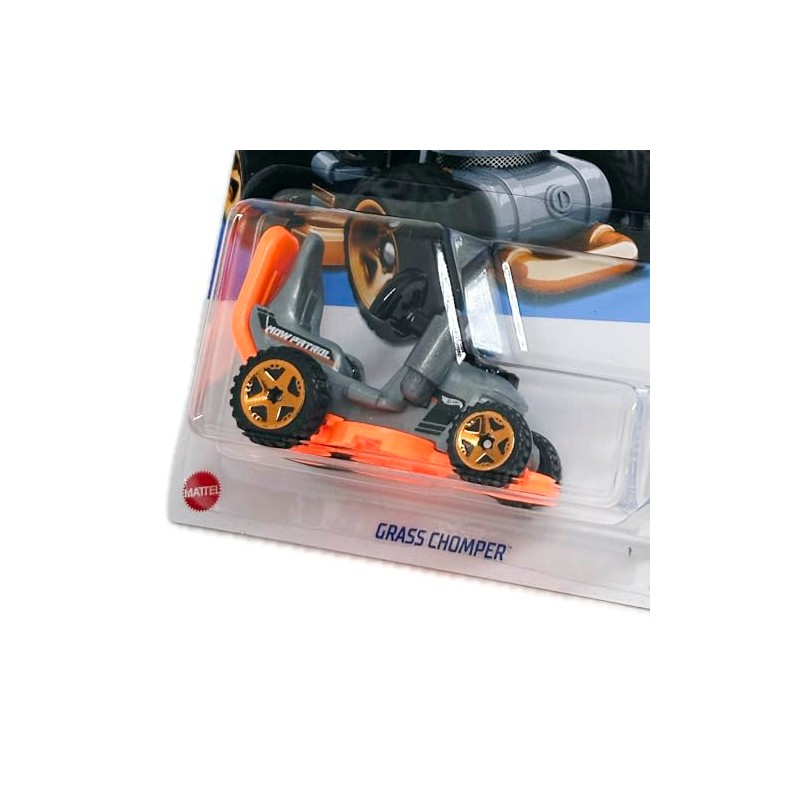HotWheels Let's Race Grass Chomper (Gray) 2024 HW Ride-Ons