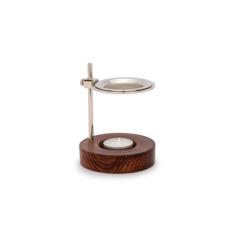 NKlaus 13998 Adjustable Incense Burner Nickel-Plated Brass with Stainless Steel