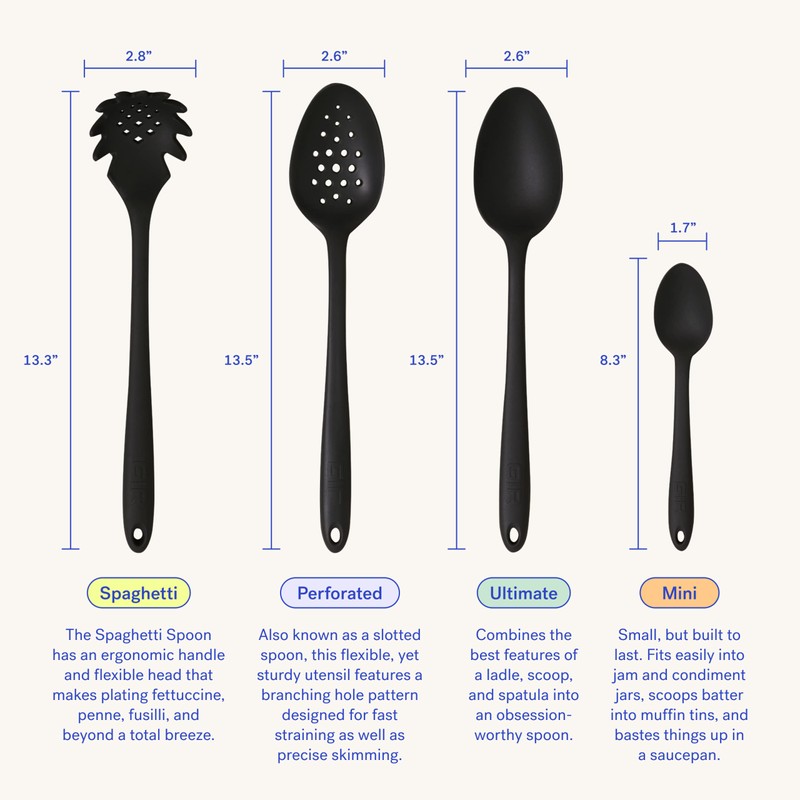 GIR: Get It Right Silicone Spoon, High Heat Resistant Kitchen