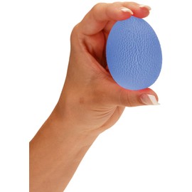 NOVA Hand Exerciser Oval Egg, Hand Grip Squeeze Oval Ball for Strength, Stress and Recovery, Comes in 3 Resistance Levels - Pink Soft, Orange Medium and Blue Firm