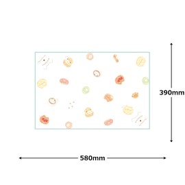 Kamiojapan Lunch Cloth, Rectangle Lunch Cloth, Girls, 223575, Cat Baker, Medium