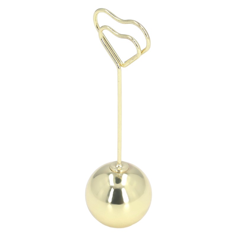 2Pcs Table Number Holder Heart Shaped Firm Stable Premium Metal