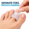 4-Piece Unisex Toe Covers with Gel Padding and Cushioning for