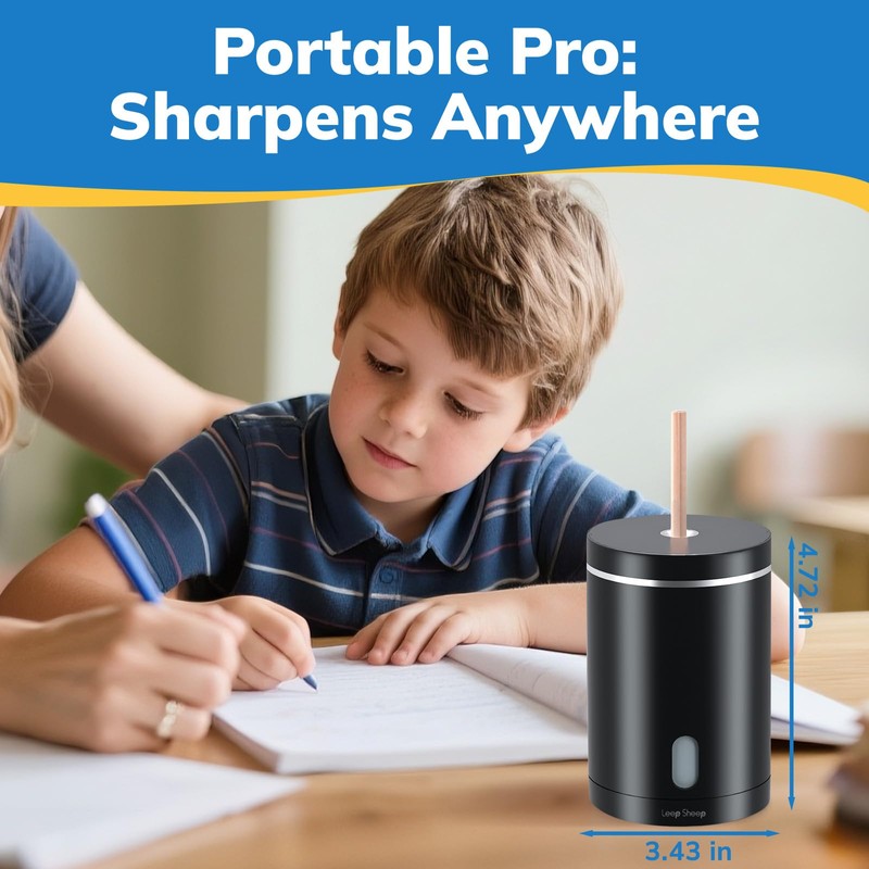 leep sheep Electric Pencil Sharpener, Fully Automatic Pencil Sharpener with