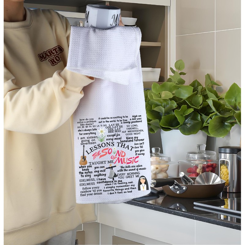 MNIGIU Musical Inspired Gift Musical Quote Gift Musicals Dish Kitchen