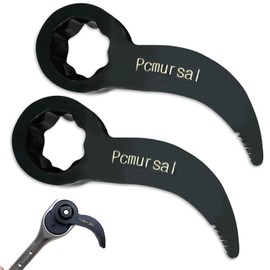 Pcmursal 2 Pack Pry Bar Wrench Adaptor Head, Crowbar Adapter Head Tool 3/8, Ratchet Pry Bar Adapter, Ratchet Pry Bar Attachment, Compact Crowbar Ratchet Adapter Only, 3/8 Drive Pry Tool