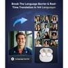 Luocute Translation Earbuds Real Time, 164 Language AI Translator Earbuds