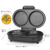 FineMade Omelette Maker Electric, Omelette Pan Nonstick, Dual Omelette Makers