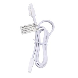 GETINLIGHT Connecting Cable for Puck Light IN-0107 & IN-0105 Series, Under Cabinet Lighting IN-0108 & IN-0109 Series, 2-Conductor, 2-Conductor, White Color, 32-inch, JC2-32-WH