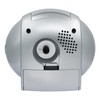 Seiko Imperial Non Ticking Bedroom Alarm Clock, 4 Inch, Silver
