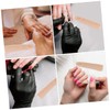PACKOVE 2pcs Flexible Silicone Nail Practice Fingers Movable Hand Model