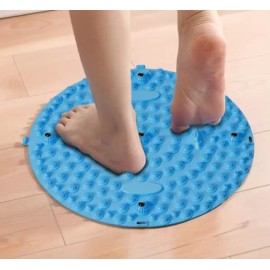 발지압표 자갈 스톤 매트 발판 회전 효과 발바닥 쿠션 원형 Foot Massage Stone Mat with Rotation Effect and Cushion Round [One piece]