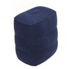 Inflatable Foot Rest Double Valve Blue PVC Flocking Washable Inflatable