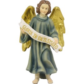 FADEDA Annunciation Angel/Height: 7 cm/Hand-Painted/Detailed Nativity Scene Figures - Christmas Table Decoration Nativity Accessories