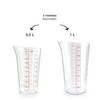 Lacor - 67075 - Basic-Messbecher, Behälter mit Maßen, Flüssigkeitsmesser, Kunststoff,