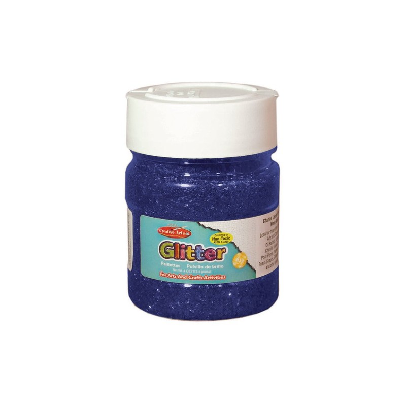 Creative Arts by Charles Leonard Glitter, 4 Ounce Bottle, Blue