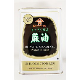 Roasted Sesame Oil,Kadoya 100% Pure Roasted Sesame Oil, 56 Fl Oz (1.75 Qt)