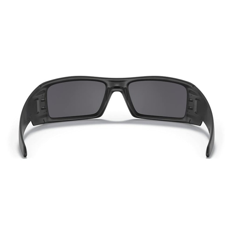 Oakley Men's OO9014 Gascan Rectangular Sunglasses, Satin Black/Black Iridium, 60